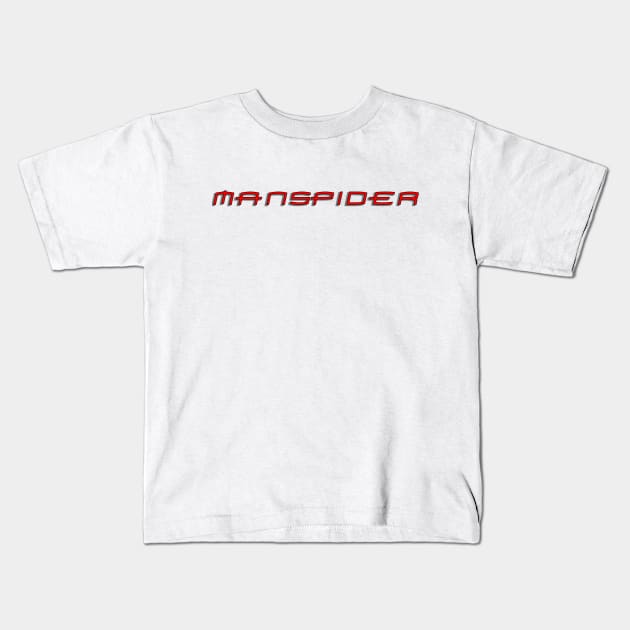 Manspider Kids T-Shirt by blackboxclothes